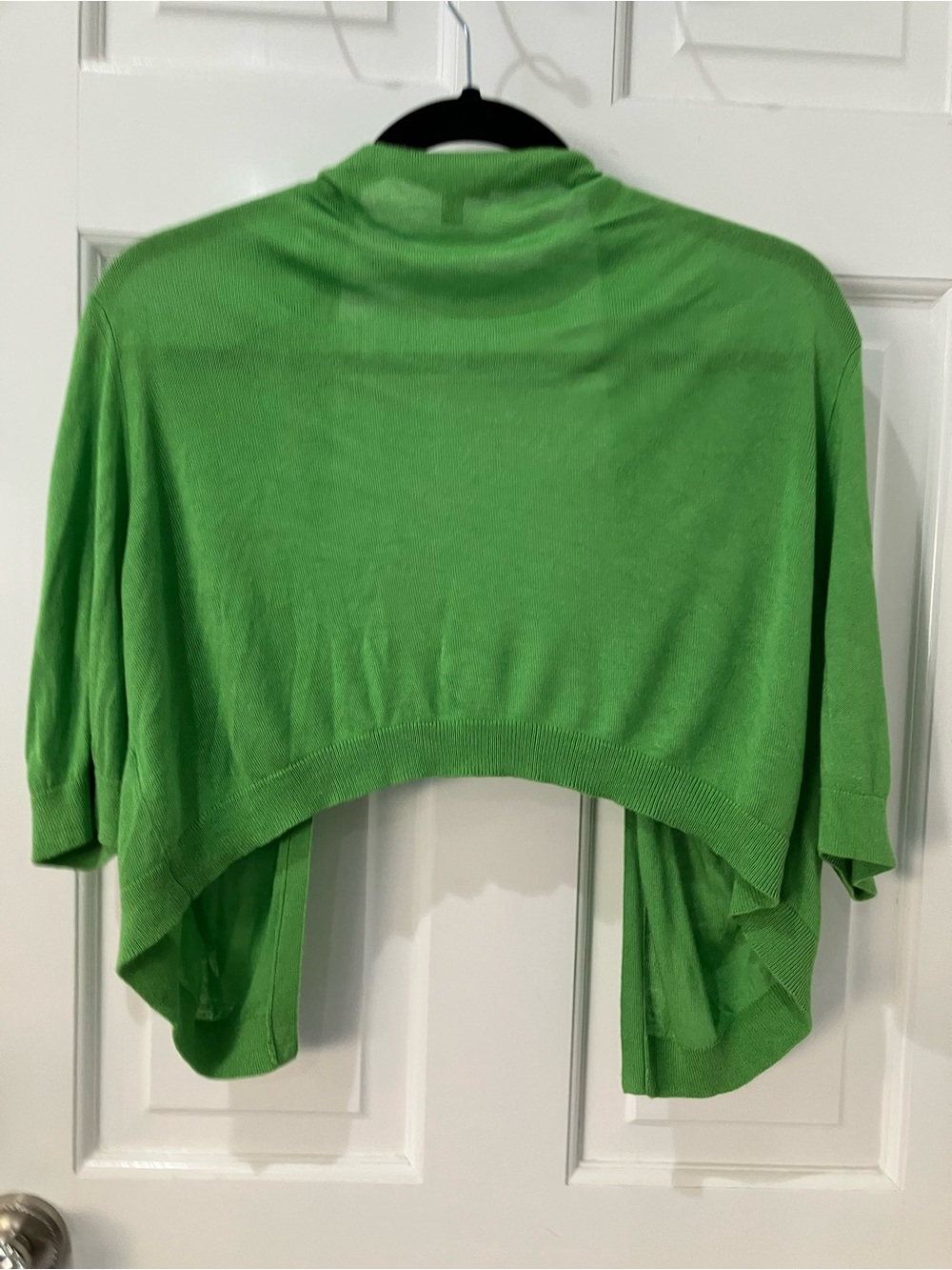 Talbots Apple Green Cropped Shrug Cardigan